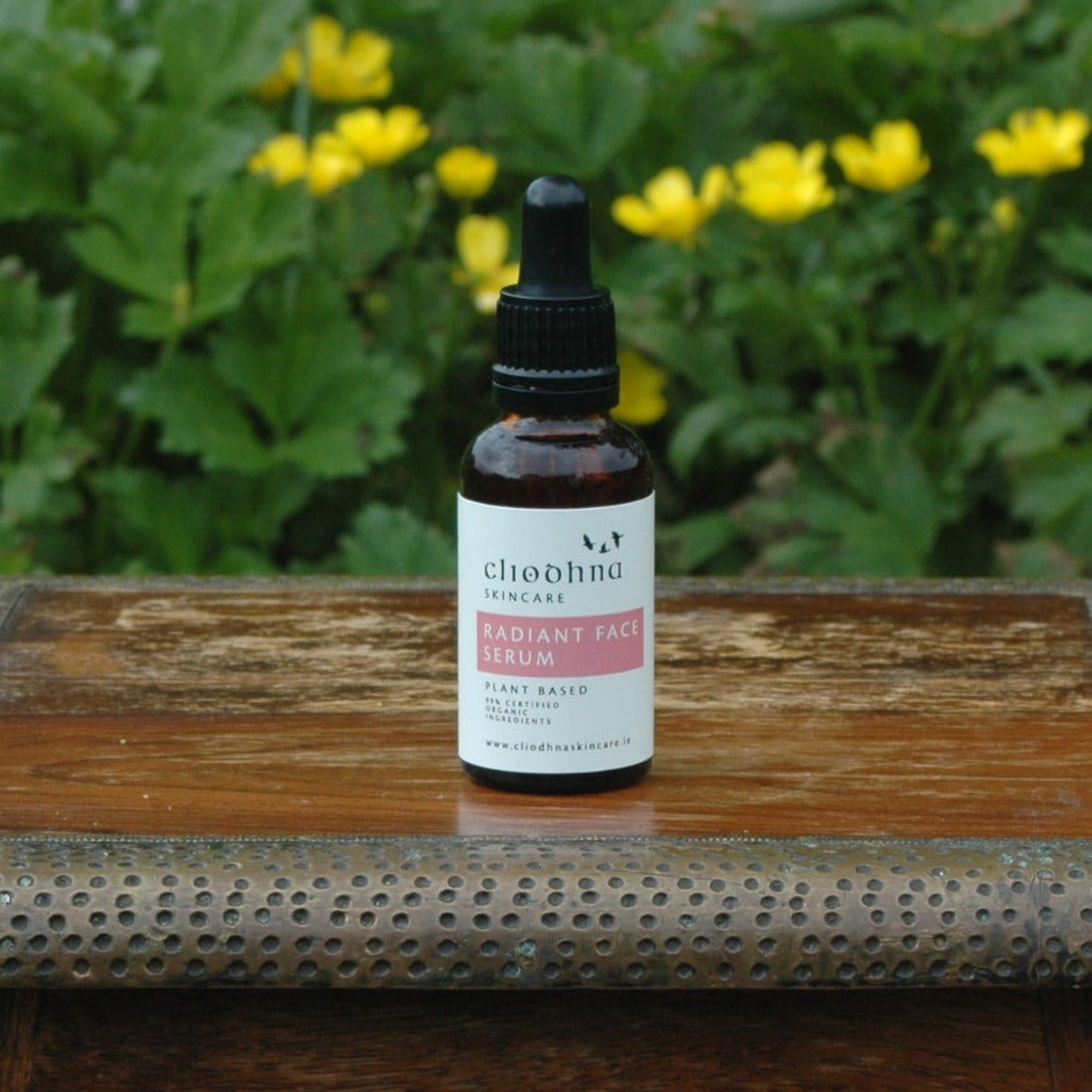 face serum oil based serum organic vit E dry skin handmade plant based vegan